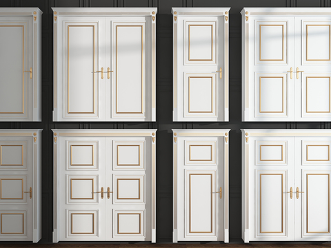 European-style single-door double-door combination