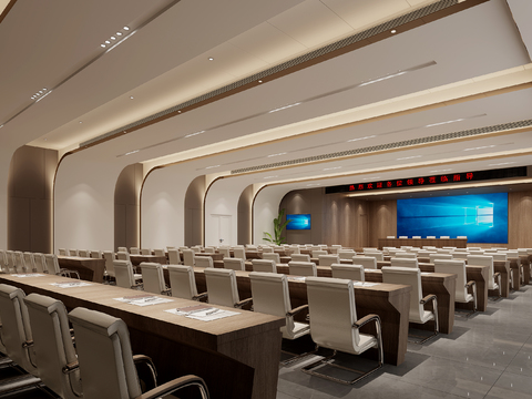 Modern conference room report hall