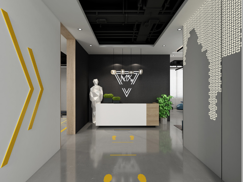 Modern gym front desk