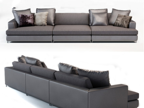 Minotti modern black multiplayer sofa free