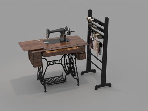 Modern Retro Sewing Machine Free