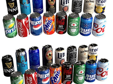 Modern Canned Juice Soda Beer