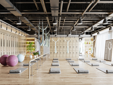 Modern Yoga Training Classroom