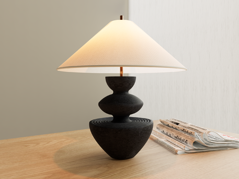 Quiet wind table lamp Stone Art Lamp