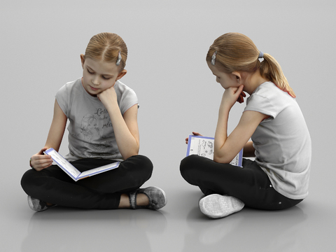 Modern Sitting Girl