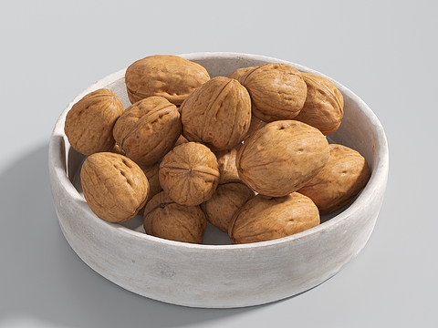 Modern Walnut Fruit Plate