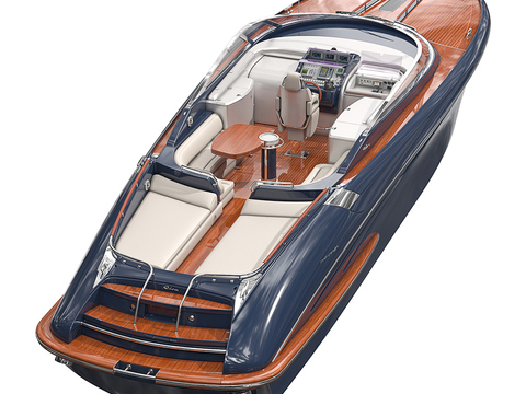 Modern Luxury Yacht Speedboat