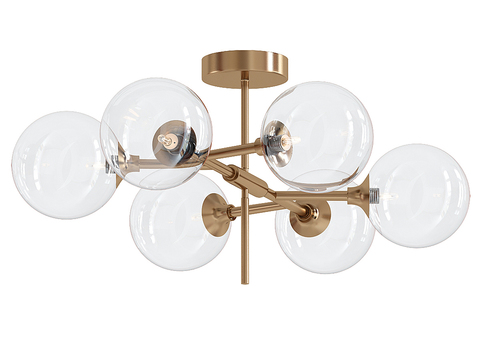 Multi-head chandelier hall chandelier free