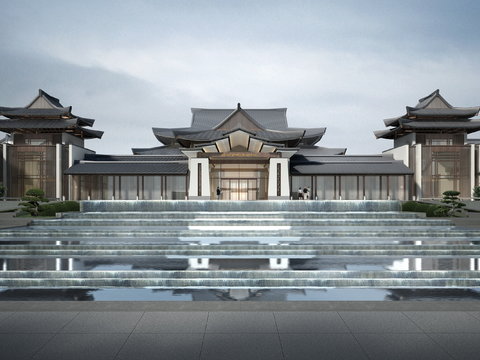 New Chinese Hotel Club Building Appearance