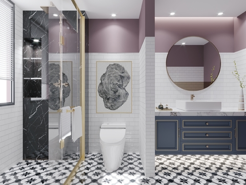 American Style Affordable Luxury Style Toilet Bathroom Free