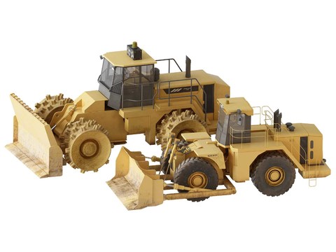 Modern forklift bulldozer