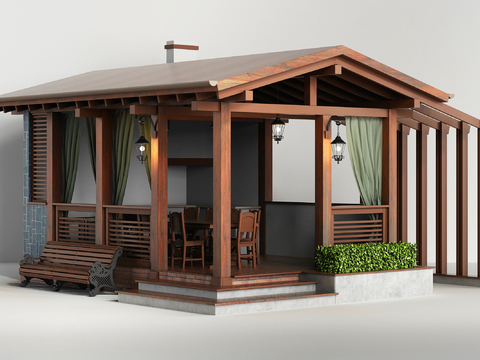 American-style chalet gazebo