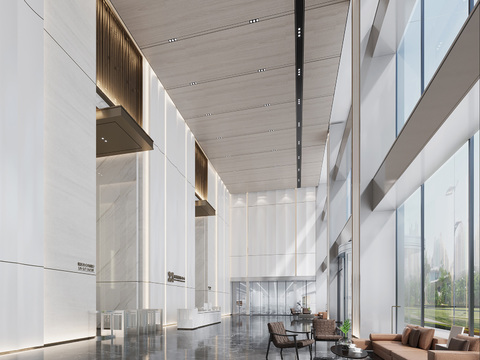 modern office lobby