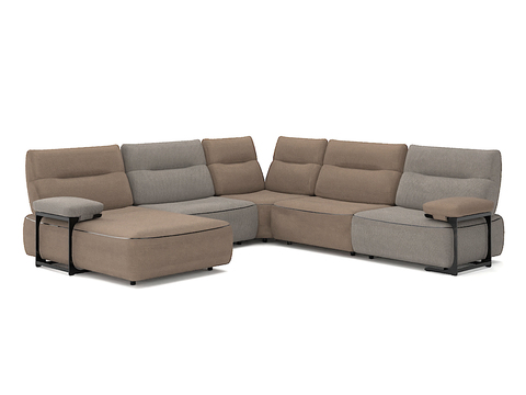 Modern fabric corner multiplayer sofa free