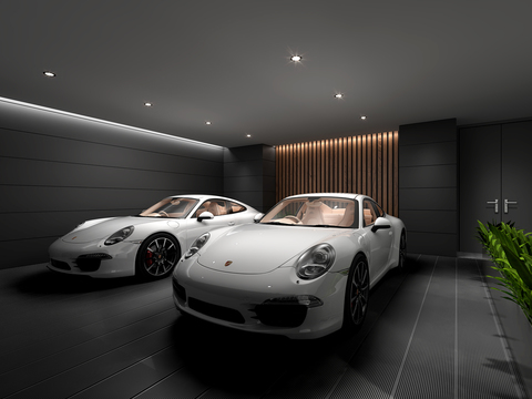 Porsche Car Combination Hyundai Garage