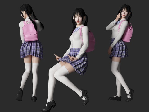 Modern JK Uniform Student Figure