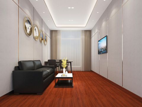 Modern Reception Room Negotiation Room Free