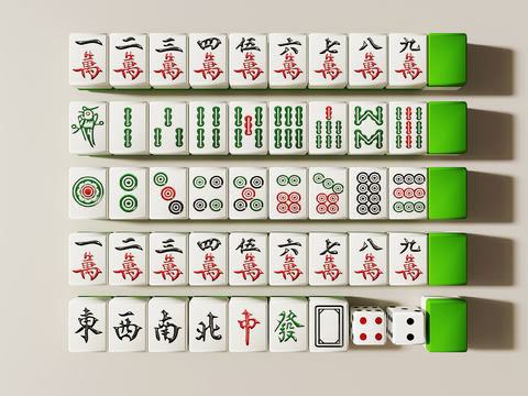 modern mahjong tiles