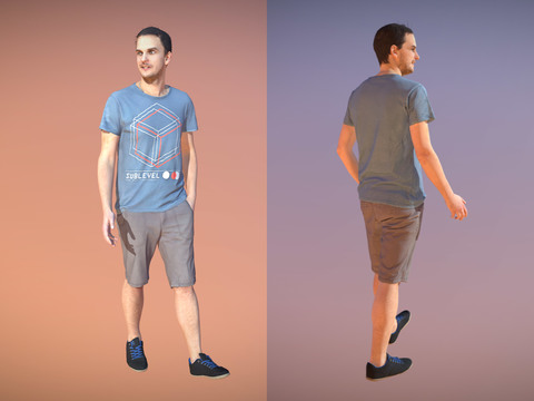 Modern Casual Men Standing Men