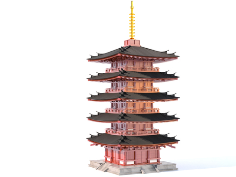 Chinese-style ancient tower watch tower