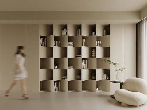 Open shelf bookcase bookshelf decorative cabinet