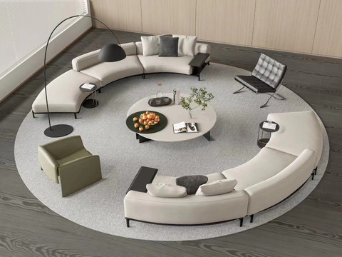 leisure sofa curved sofa