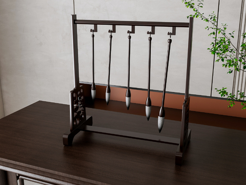 Neo-Chinese Style Brush Rack