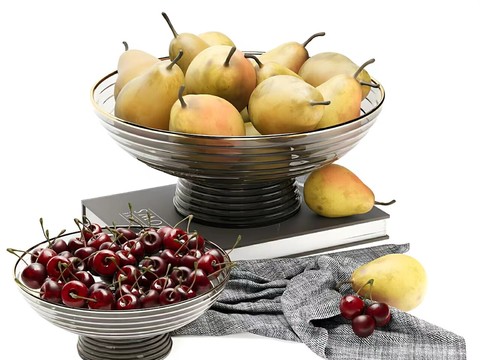 Fruit Fruit Plate Pear Cherry