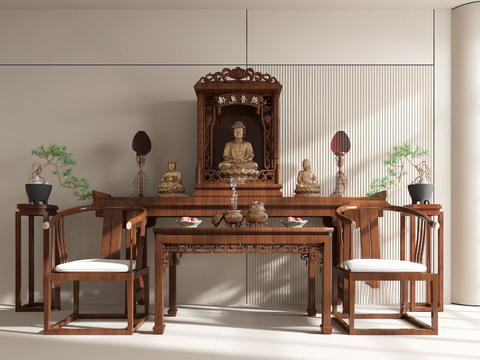 Chinese-style Buddhist platform, Buddhist shrine, Shrine