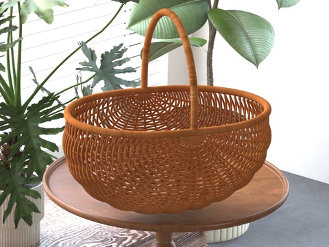 Rattan woven fruit basket Rattan woven basket