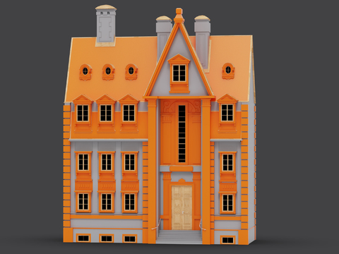 European Villa Castle Component