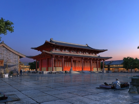 Ancient Chinese Palace Hall