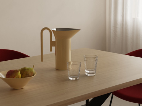 Cup water cup kettle fruit plate