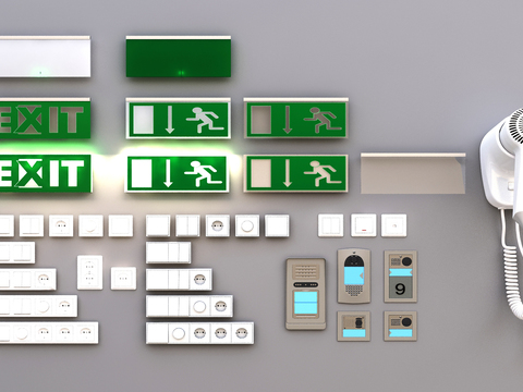 Sign Switch Socket Panel