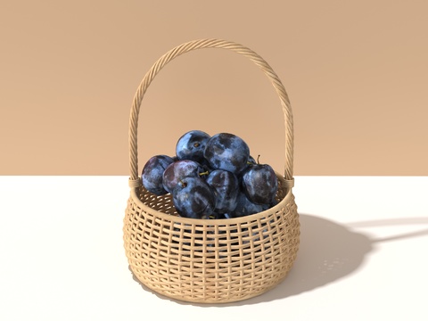 Rattan Fruit Basket Storage Basket