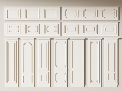 Simple European Panel Model Wall Decorative Panel Dado