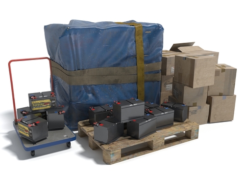 Industrial equipment battery carton packing box