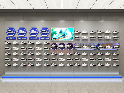 Modern Shoe Store Shoe Shelf sneaker Display Rack