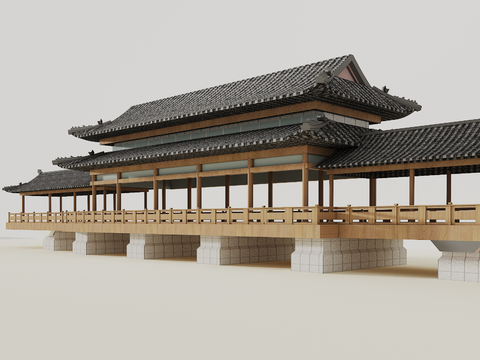 Chinese-style Antique Corridor Frame
