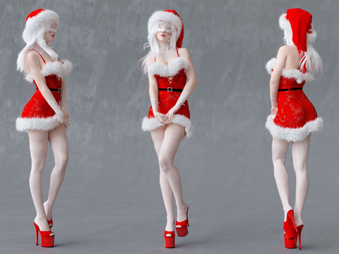 Christmas clothing beauty fashion figure