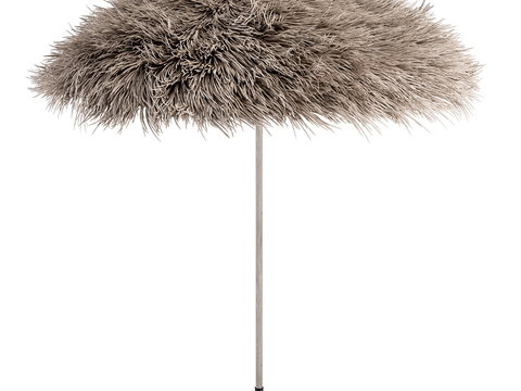 palm leaf thatched umbrella