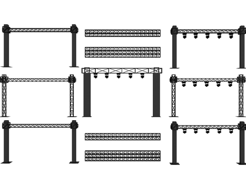 Light frame steel frame truss grid frame spotlight TRUSS frame