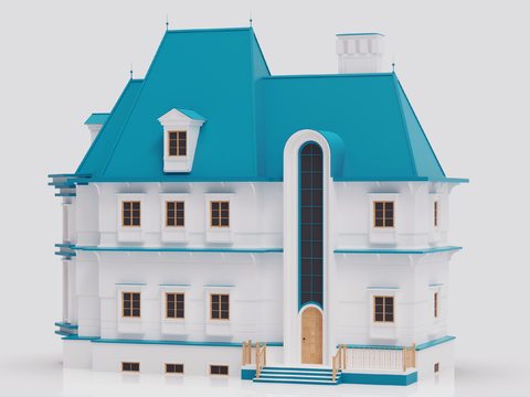 European Villa Castle Component