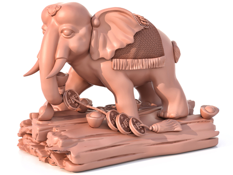 Southeast Asia Elephant Statue Streetscape Decoration