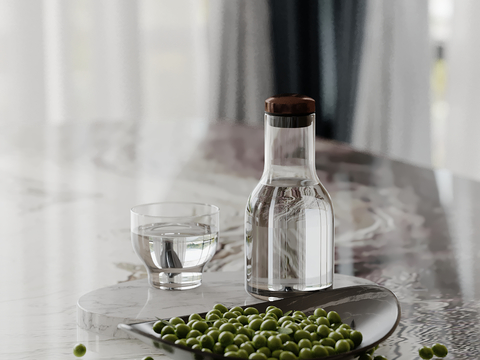 Modern Tableware Water Bottle Water Cup Plate