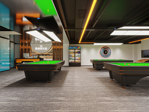 Modern Billiard Room