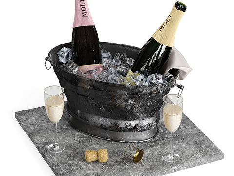 Wine champagne bottle ice bucket