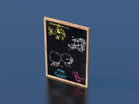 Billboard shop signboard blackboard graffiti wall chalk drawing small blackboard