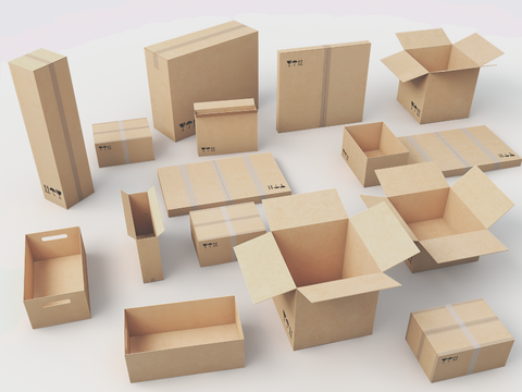 Corrugated carton logistics box