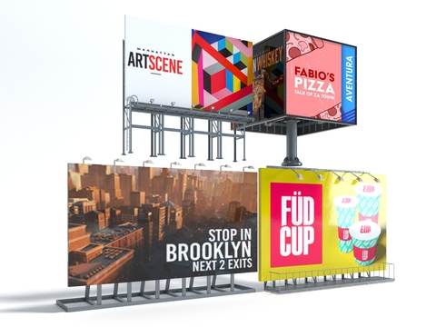 Billboard Display board Advertising space T plate